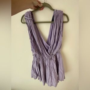 Purple romper